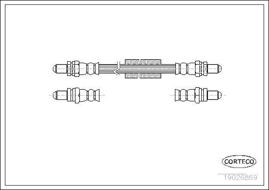 Corteco 19026869 - Jarruletku inparts.fi