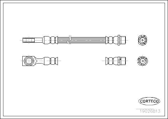 Corteco 19026813 - Jarruletku inparts.fi