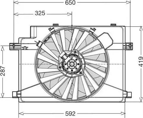 CTR 1209505 - Tuuletin, moottorin jäähdytys inparts.fi