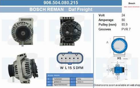 PSH 906.504.080.215 - Laturi inparts.fi