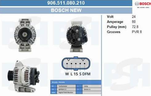 PSH 906.511.080.210 - Laturi inparts.fi