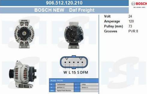 PSH 906.512.120.210 - Laturi inparts.fi