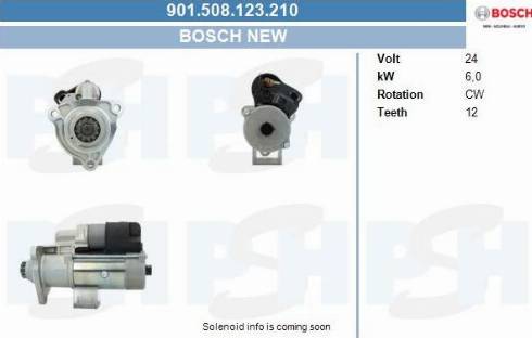 PSH 901.508.123.210 - Käynnistinmoottori inparts.fi