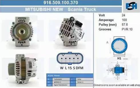 PSH 916.509.100.370 - Laturi inparts.fi