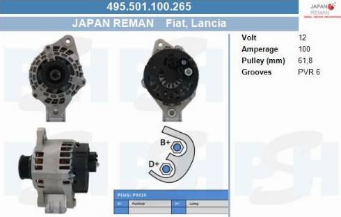 PSH 495.501.100.265 - Laturi inparts.fi