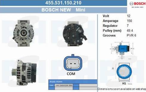 PSH 455.531.150.210 - Laturi inparts.fi