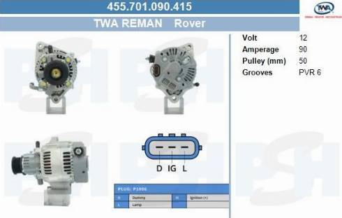 PSH 455.701.090.415 - Laturi inparts.fi