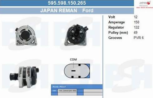 PSH 595.598.150.265 - Laturi inparts.fi