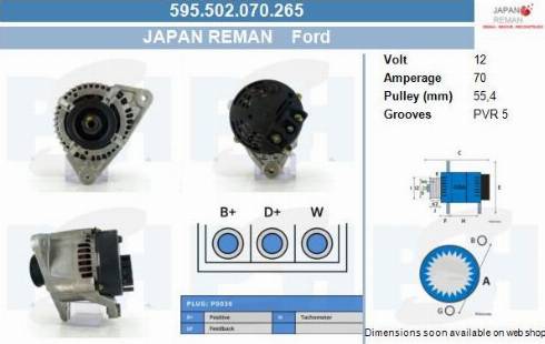 PSH 595.502.070.265 - Laturi inparts.fi