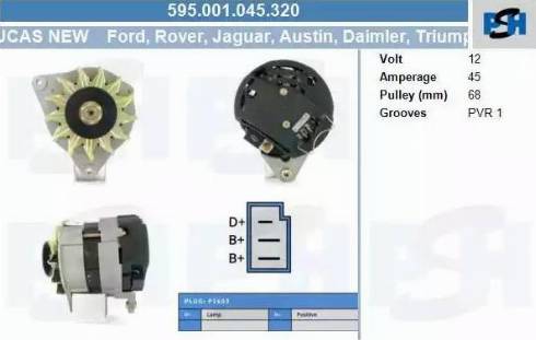 PSH 595.001.045.320 - Laturi inparts.fi