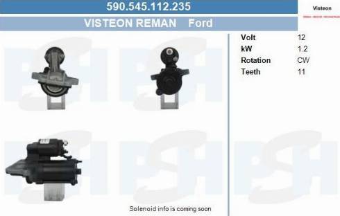 PSH 590.545.112.235 - Käynnistinmoottori inparts.fi