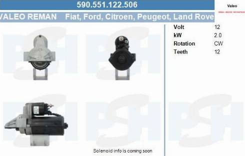 PSH 590.551.122.506 - Käynnistinmoottori inparts.fi