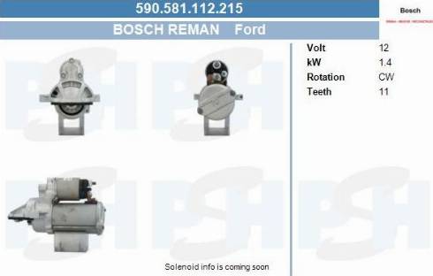 PSH 590.581.112.215 - Käynnistinmoottori inparts.fi