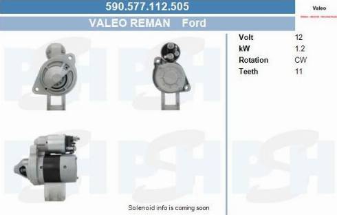 PSH 590.577.112.505 - Käynnistinmoottori inparts.fi