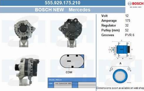 PSH 555.929.175.210 - Laturi inparts.fi