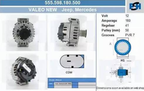 PSH 555.598.180.500 - Laturi inparts.fi