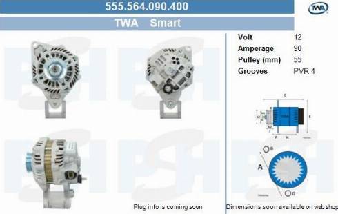 PSH 555.564.090.400 - Laturi inparts.fi