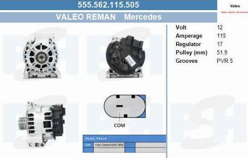 PSH 555.562.115.505 - Laturi inparts.fi