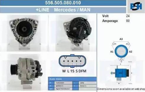 PSH 556.505.080.010 - Laturi inparts.fi