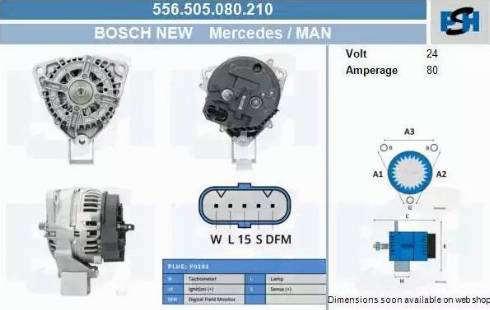 PSH 556.505.080.210 - Laturi inparts.fi