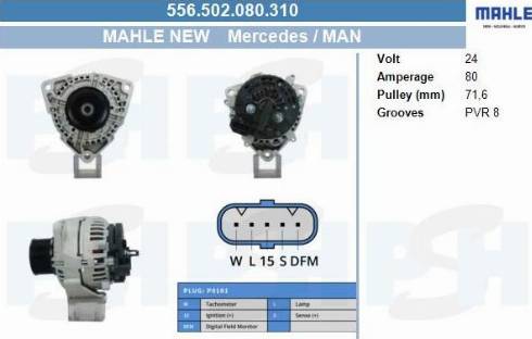 PSH 556.502.080.310 - Laturi inparts.fi