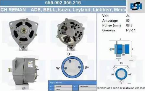 PSH 556.002.055.216 - Laturi inparts.fi