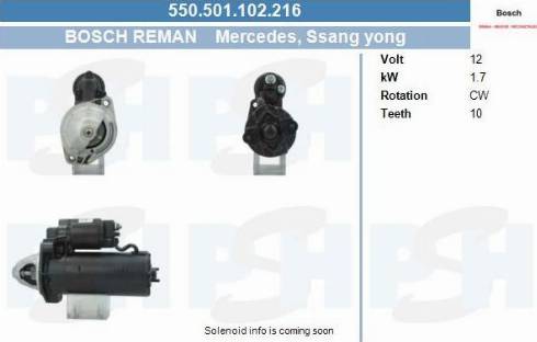 PSH 550.501.102.216 - Käynnistinmoottori inparts.fi