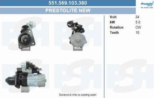 PSH 551.569.103.380 - Käynnistinmoottori inparts.fi