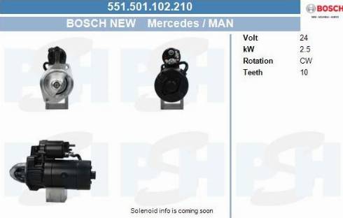 PSH 551.501.102.210 - Käynnistinmoottori inparts.fi