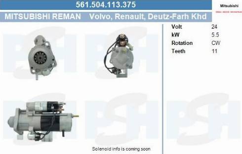 PSH 561.504.113.375 - Käynnistinmoottori inparts.fi