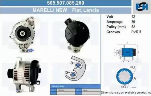 PSH 505.507.085.260 - Laturi inparts.fi