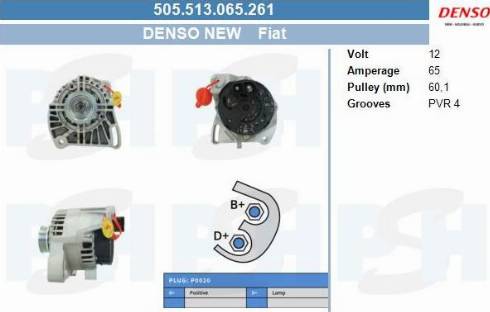 PSH 505.513.065.261 - Laturi inparts.fi