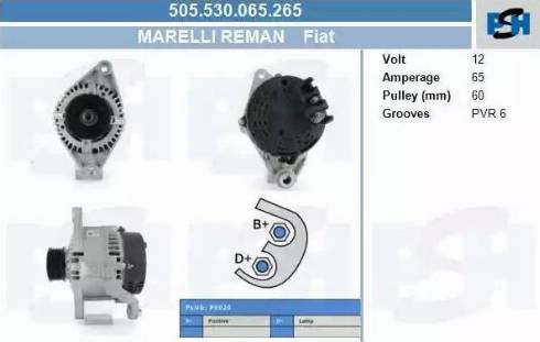 PSH 505.530.065.265 - Laturi inparts.fi