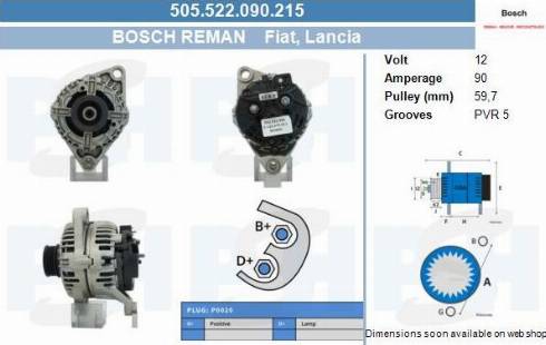 PSH 505.522.090.215 - Laturi inparts.fi