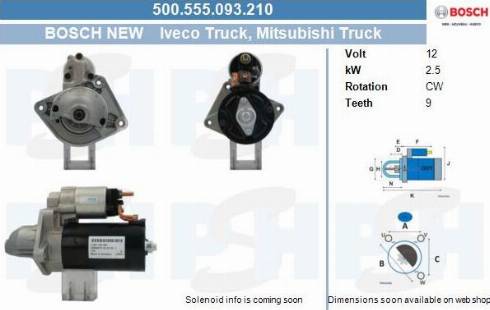 PSH 500.555.093.210 - Käynnistinmoottori inparts.fi