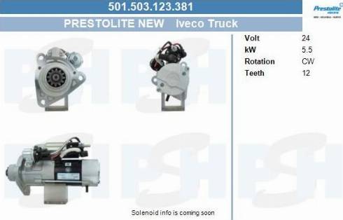 PSH 501.503.123.381 - Käynnistinmoottori inparts.fi