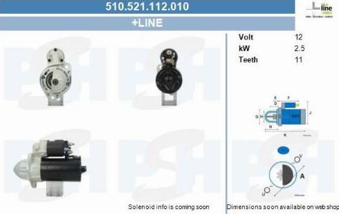 PSH 510.521.112.010 - Käynnistinmoottori inparts.fi