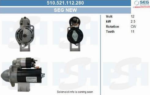 PSH 510.521.112.280 - Käynnistinmoottori inparts.fi