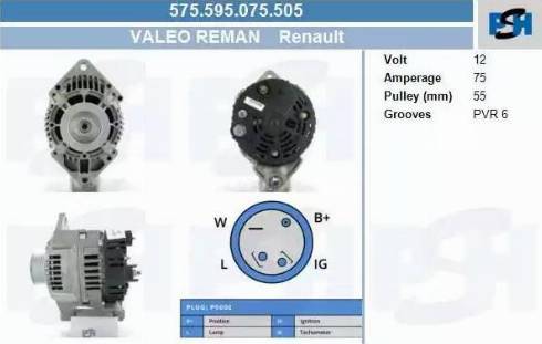 PSH 575.595.075.505 - Laturi inparts.fi