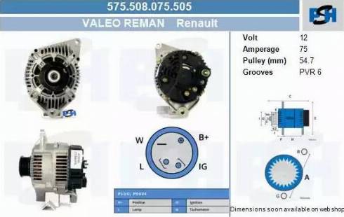 PSH 575.508.075.505 - Laturi inparts.fi