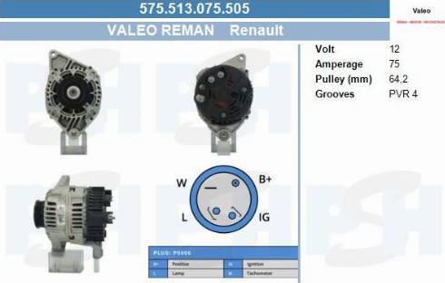 PSH 575.513.075.505 - Laturi inparts.fi