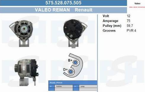 PSH 575.528.075.505 - Laturi inparts.fi