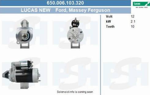 PSH 650.006.103.320 - Käynnistinmoottori inparts.fi