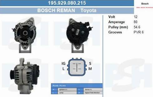 PSH 195.929.080.215 - Laturi inparts.fi