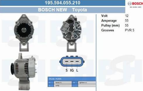 PSH 195.594.055.210 - Laturi inparts.fi