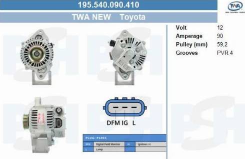 PSH 195.540.090.410 - Laturi inparts.fi