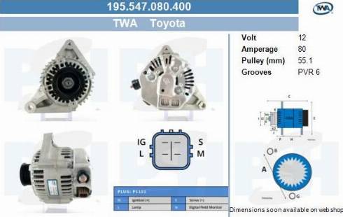 PSH 195.547.080.400 - Laturi inparts.fi