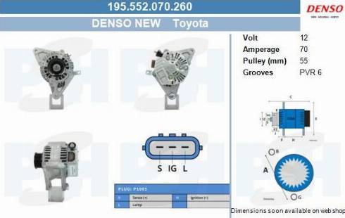 PSH 195.552.070.260 - Laturi inparts.fi