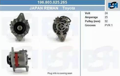 PSH 196.803.025.265 - Laturi inparts.fi