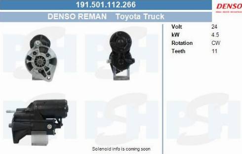 PSH 191.501.112.266 - Käynnistinmoottori inparts.fi